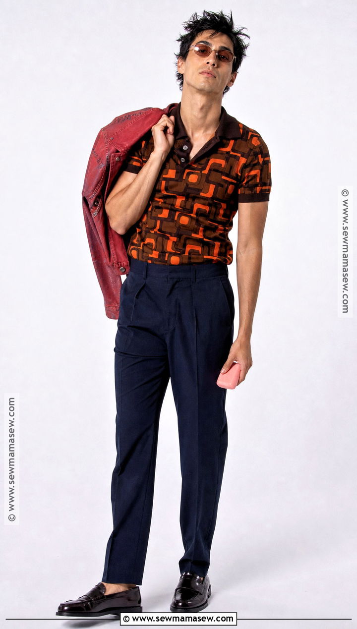 Tyler Durden Costume With Patterned Polo Shirt - 40 tyler durden costume ideas