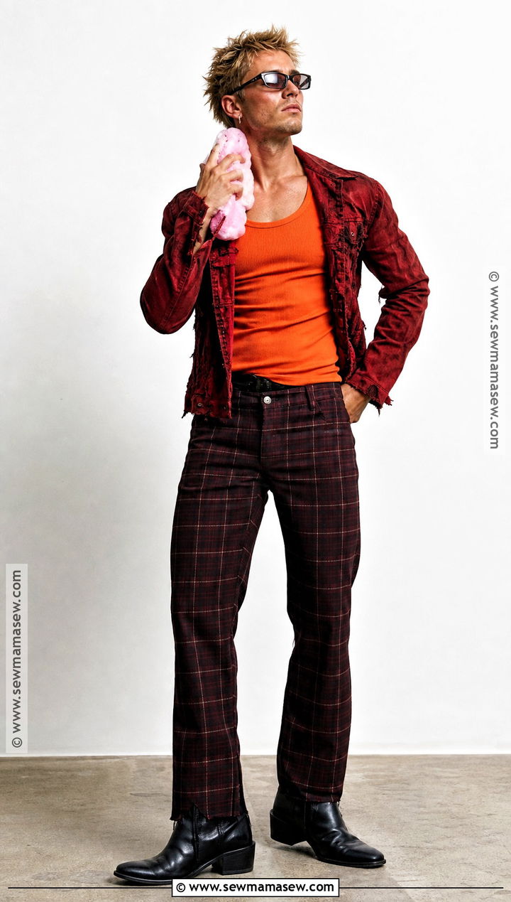 Tyler Durden Costume With Plaid Pants - 40 tyler durden costume ideas