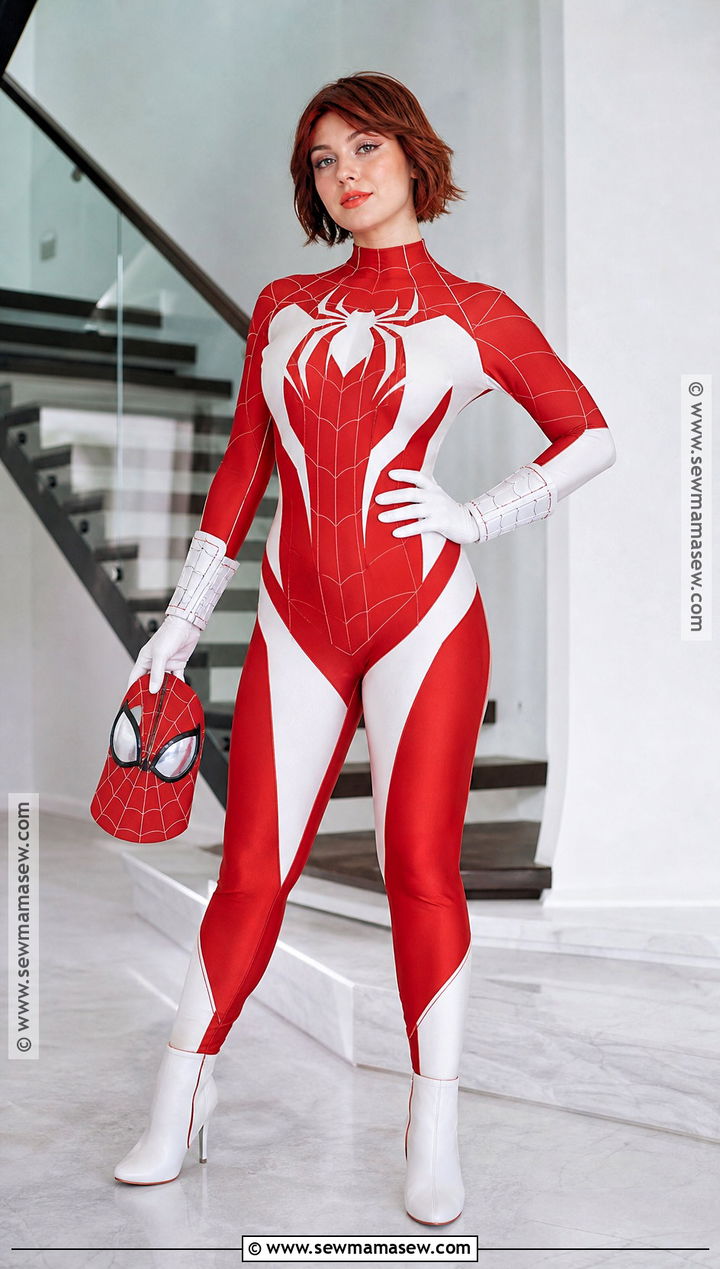 Ultimate Red And White Spider Woman Costume - 30 spider woman costume ideas