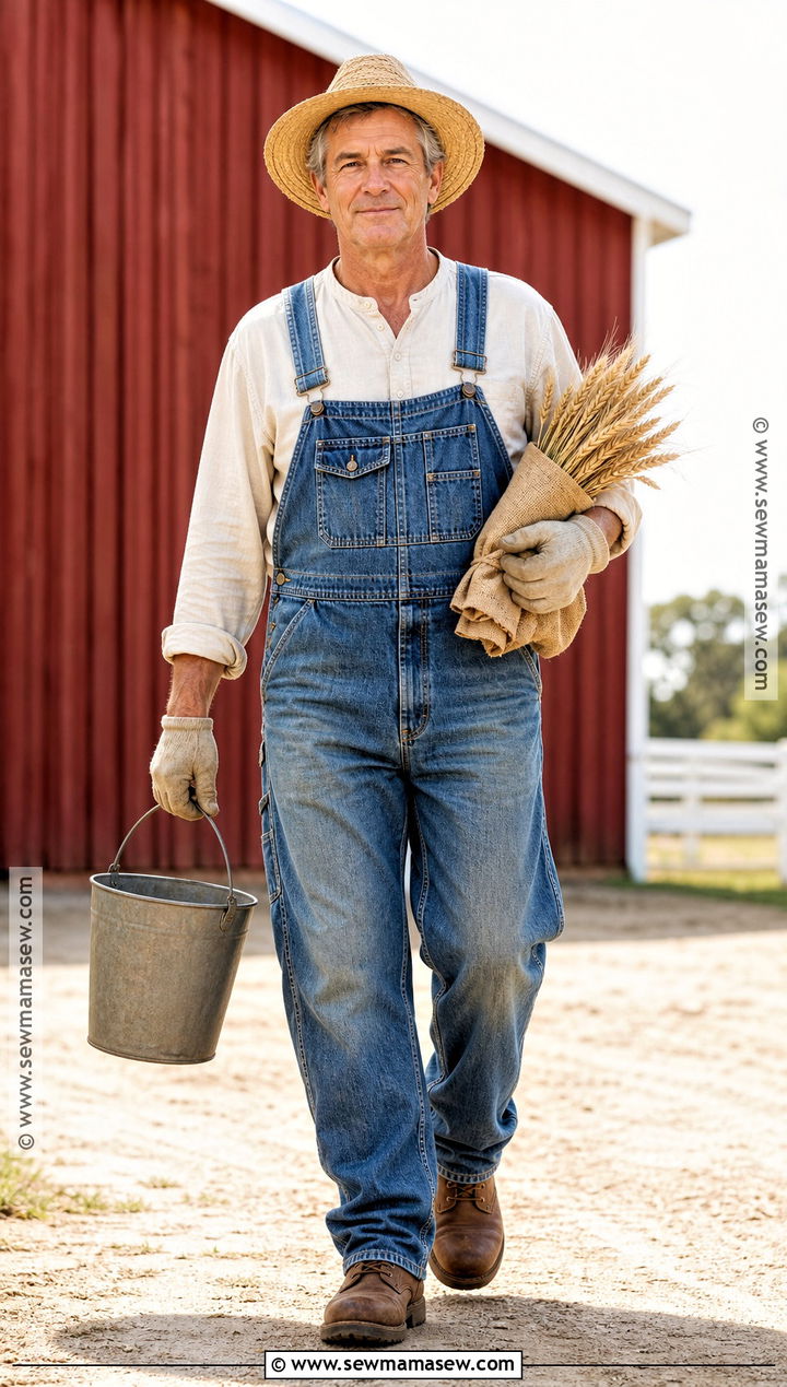 Uncle Henry Costume With Farm Overalls - 30 the wizard of oz costumes