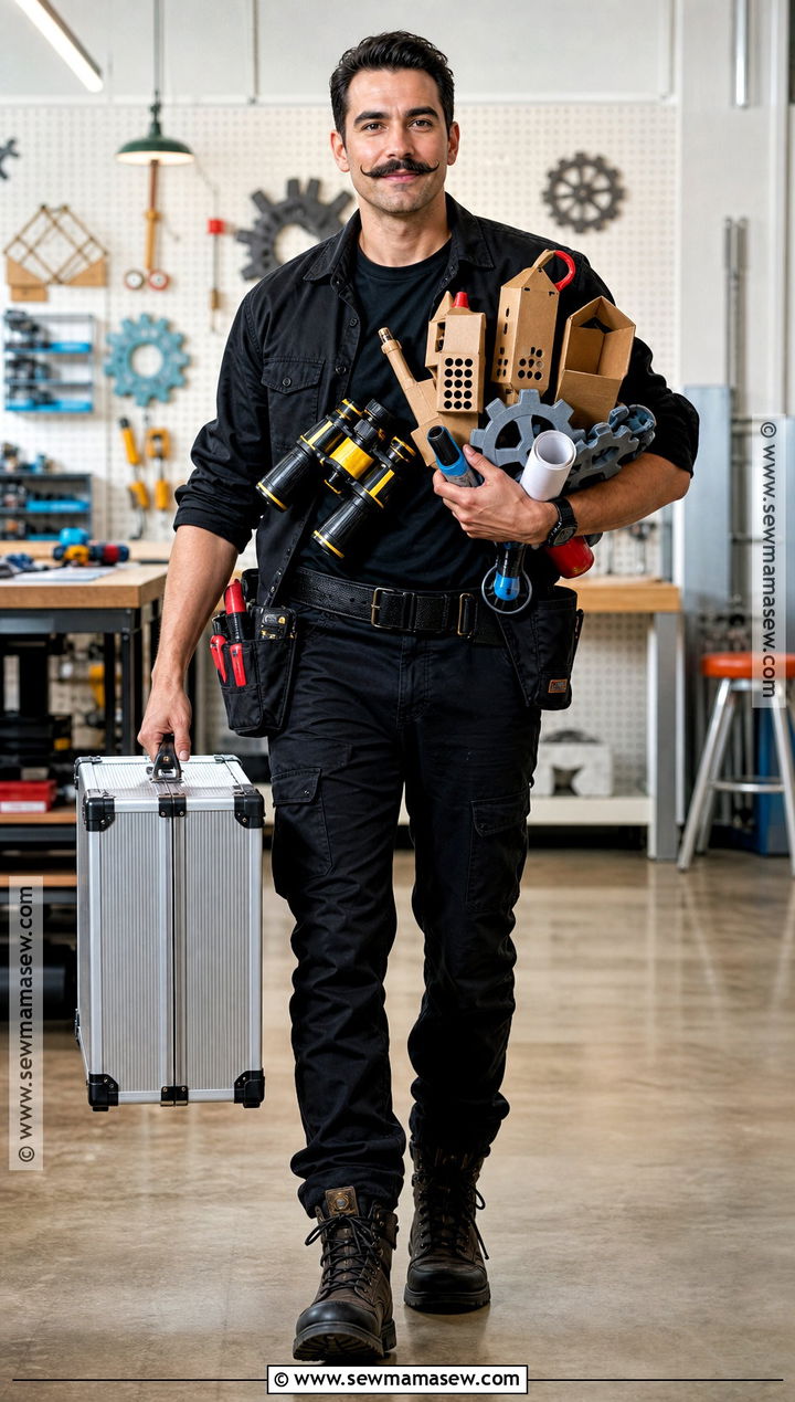 Uncle Machete Gadget Maker Costume - 30 spy kids costume ideas