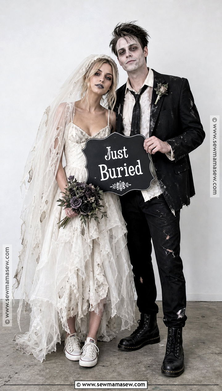 Undead Bride And Groom Costume - 30 bride and groom halloween costumes