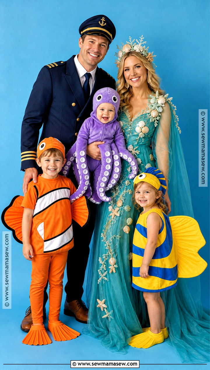 Under The Sea Family And Baby Octopus Costume - 40 family costumes with for babies