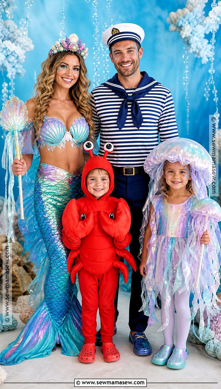 Under The Sea Family Costume - 35 family costumes for four