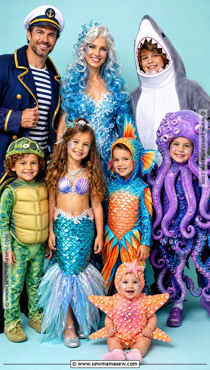Under The Sea Family Costume - 45 family costumes
