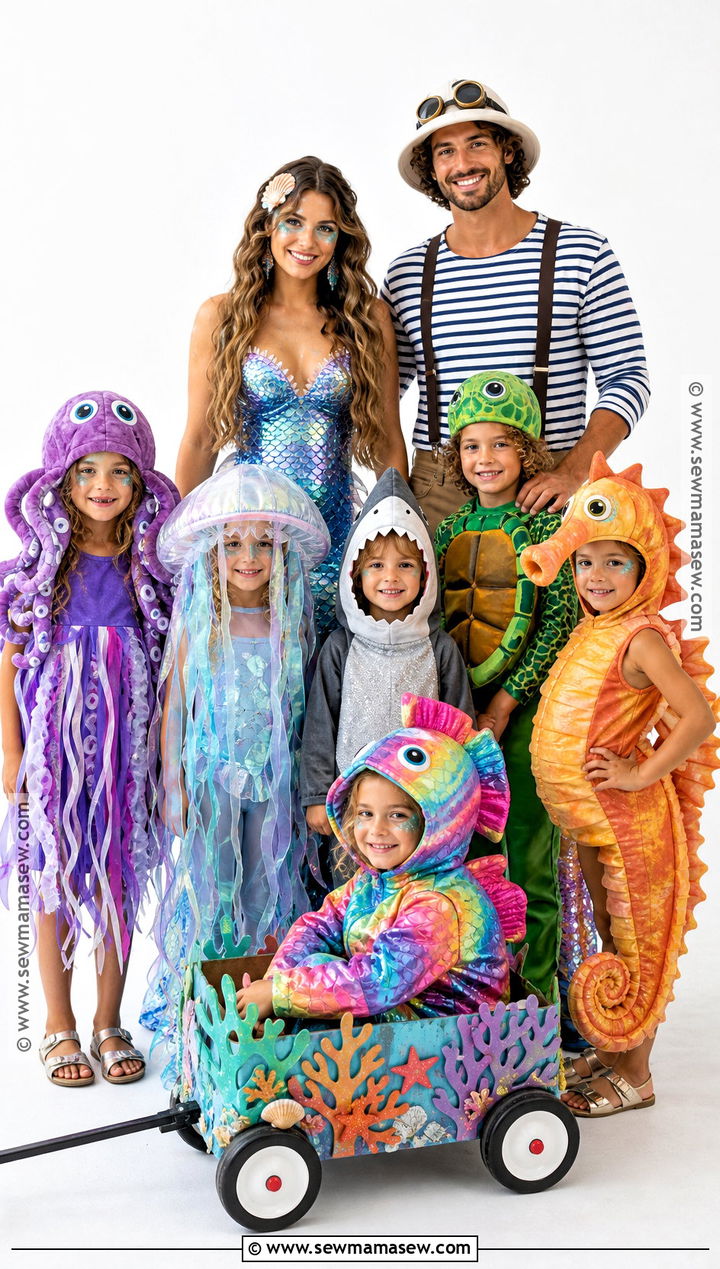 Under The Sea Family Costume - 50 family halloween costumes