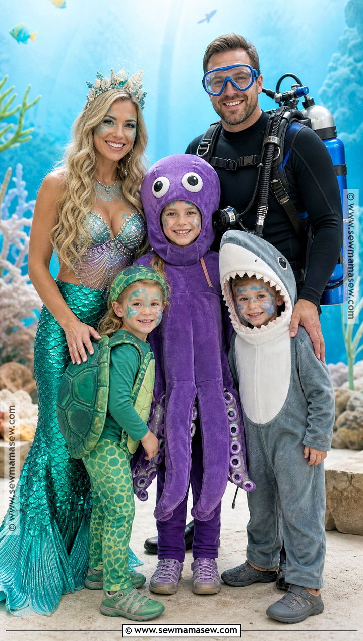 Under The Sea Family Costume - 30 family costumes for 5 halloween