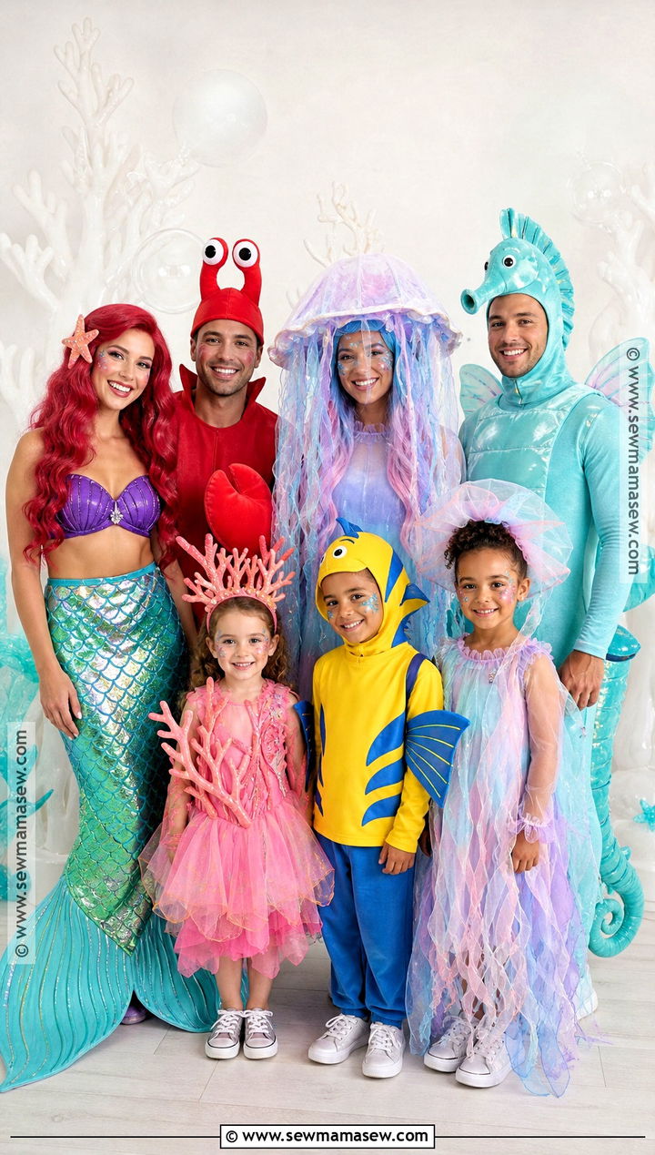 Under The Sea Group Costume - 40 little mermaid costume ideas