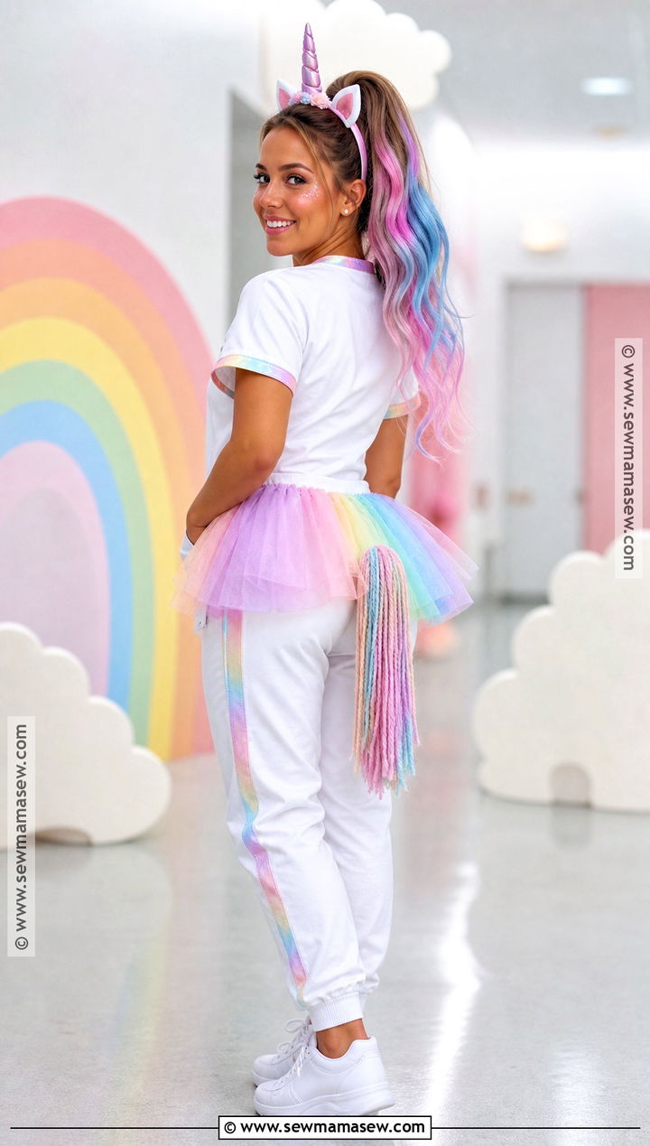 Unicorn Costume With White Scrubs - 30 scrubs halloween costume ideas
