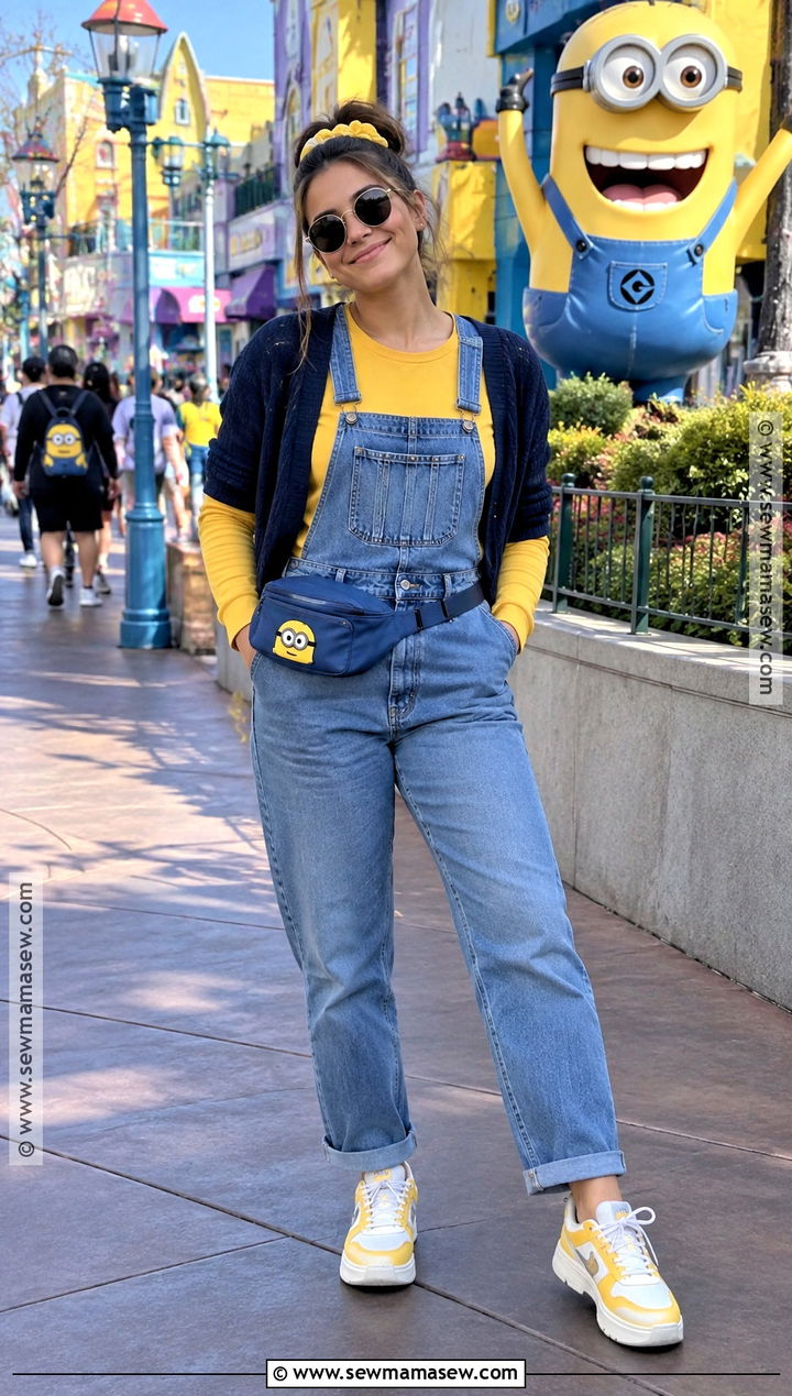 Universal Studios Minions Overalls Outfit - 20 Universal Studios Outfit Fall Ideas