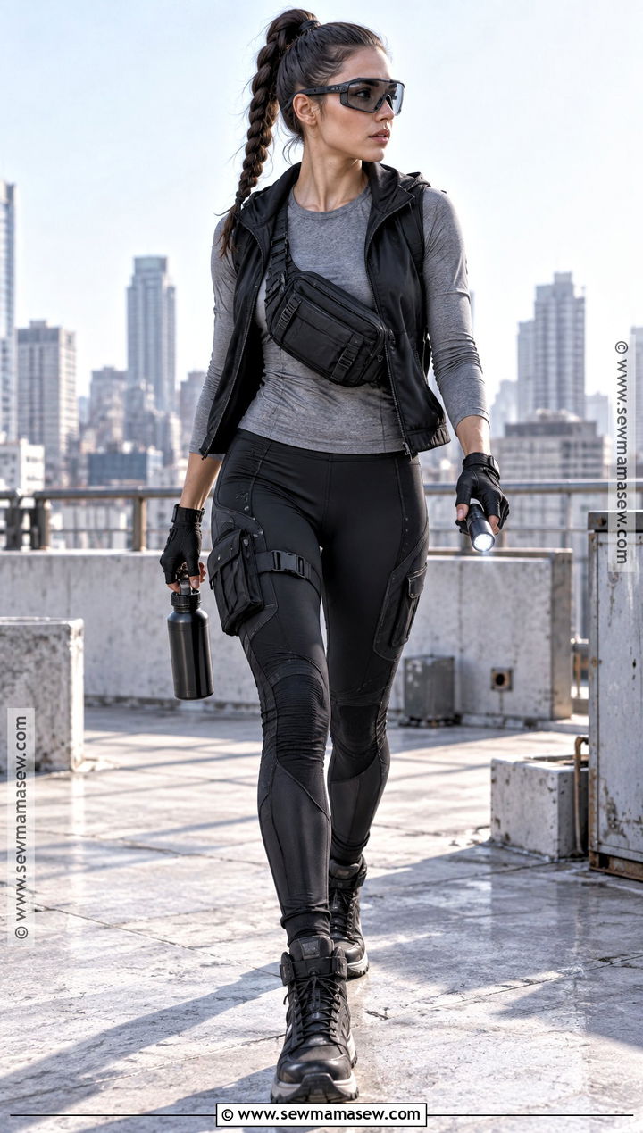Urban Rooftop Runner Outfit - 30 Zombie Apocalypse Aesthetic Outfits