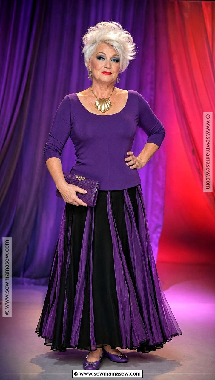 Ursula Costume With Purple Dress - 30 Simple Disney Costumes