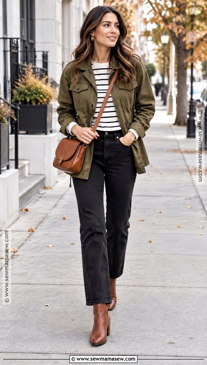 Utility Jacket And Black Jeans Fall Outfit - 25 fall outfits 2026 for women