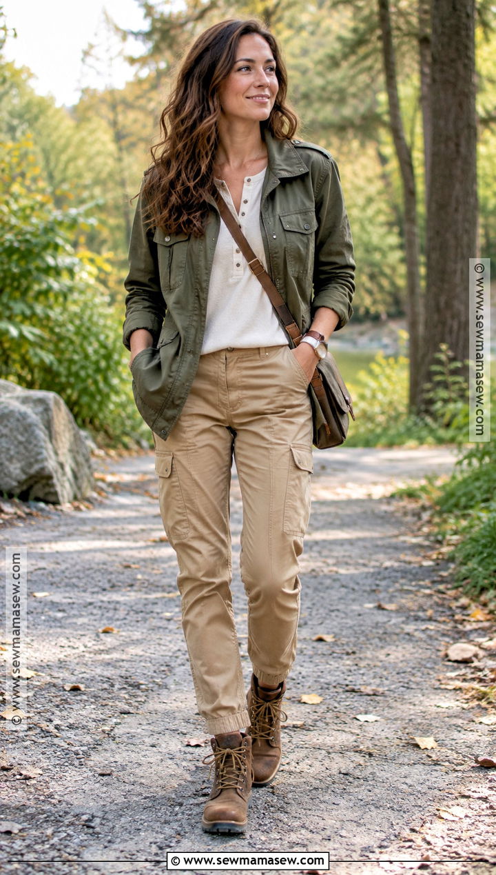 Utility Jacket And Cargo Pants Fall Outfit - 25 stylish fall outfits