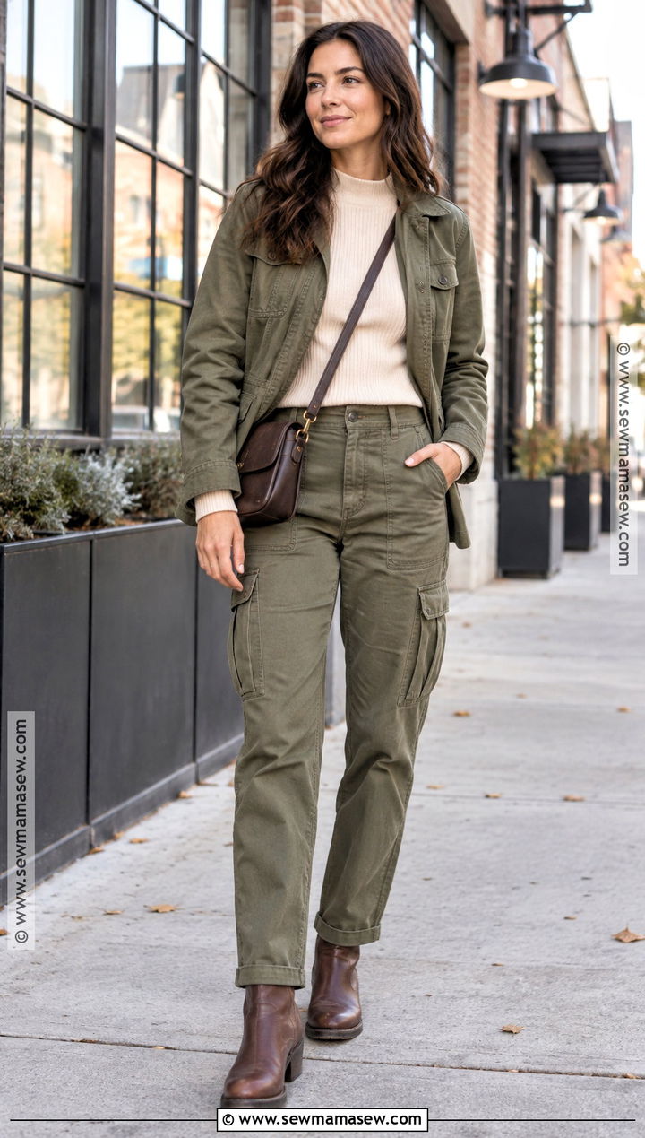 Utility Jacket And Cargo Pants Outfit - 20 Fall Winter 2026 Fashion Trends