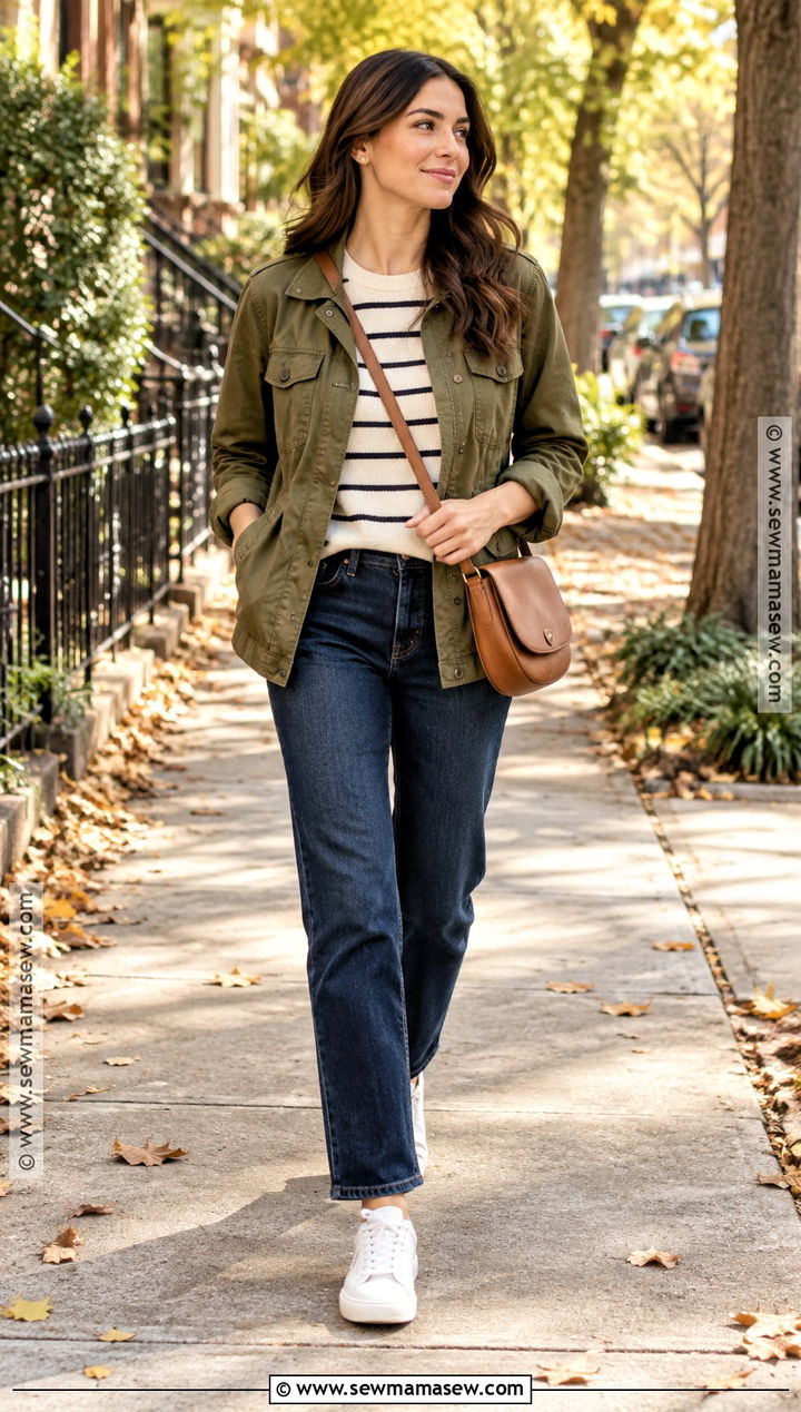 Utility Jacket And Jeans Thanksgiving Outfit - 20 comfy casual thanksgiving outfit ideas