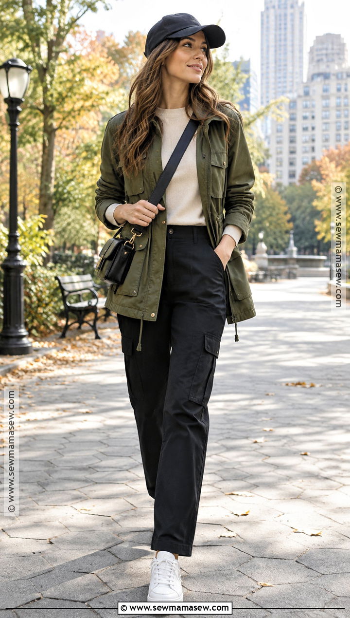 Utility Jacket Fall Outfit With Cargo Pants - 30 fall outfits 2026