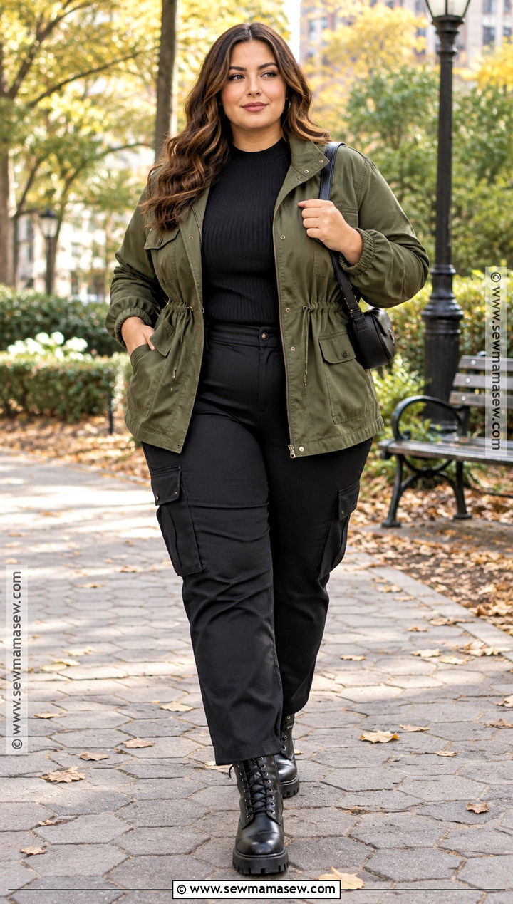 Utility Jacket With Cargo Pants - 15 lane bryant fall jackets