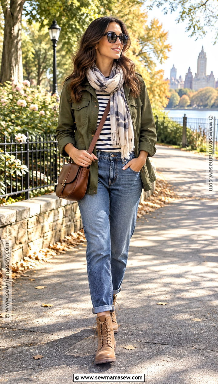 Utility Jacket With Relaxed Jeans Outfit - 30 fall clothes