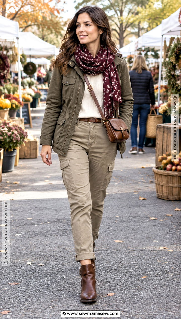 Utility Jacket and Cargo Pants Autumn Outfit - 20 autumn outfits 2026 women trends