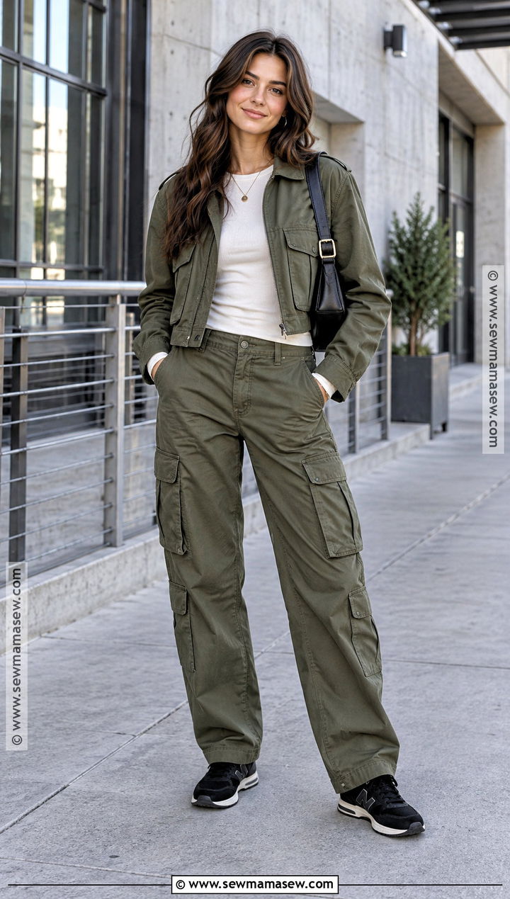 Utility Jacket and Cargo Pants City Outfit - 20 City Girl Fall Outfits