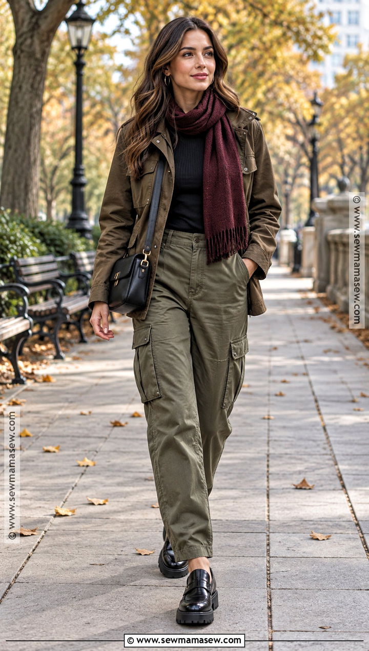 Utility Jacket and Cargo Pants Fall Outfit - 15 outfit inspo fall ideas 2026