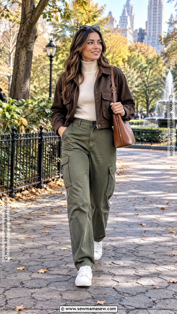 Utility Jacket and Cargo Pants Fall Outfit - 20 Fall Inspiration Outfits