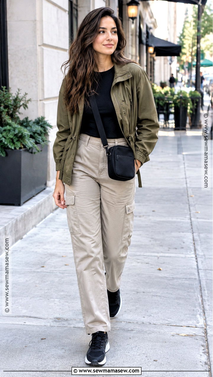 Utility Jacket and Cargo Pants Outfit - 30 fall winter outfits