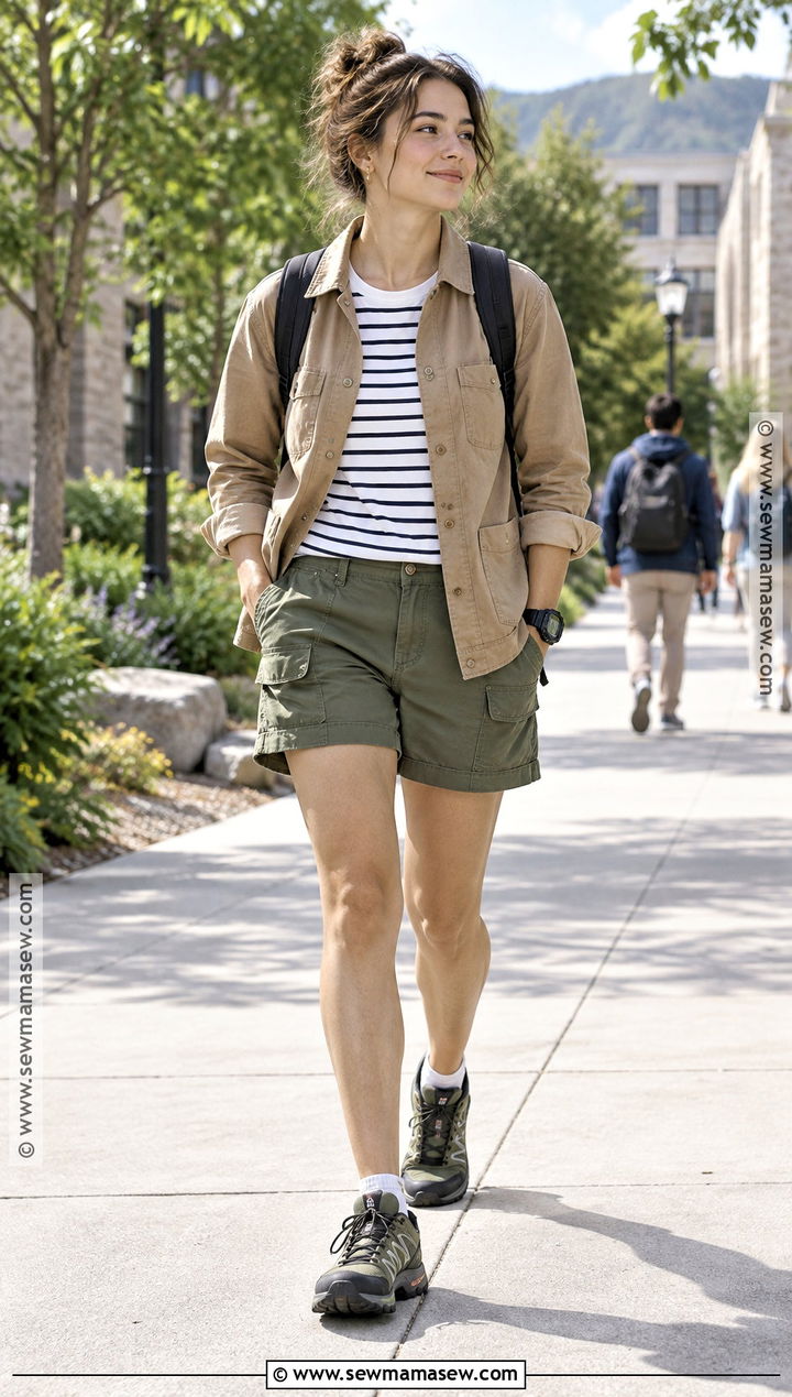 Utility Shorts Outfit - 20 Back To School Shorts Ideas