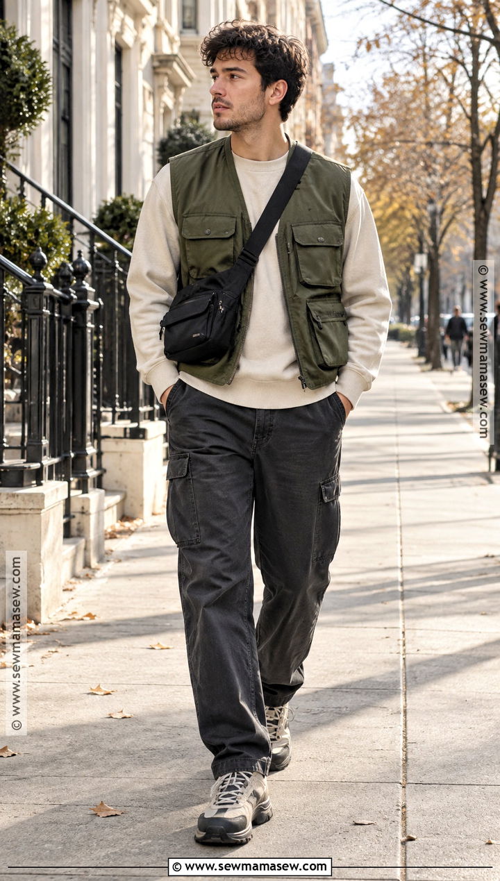 Utility Vest Mens Fall Outfit - 25 mens fall outfits