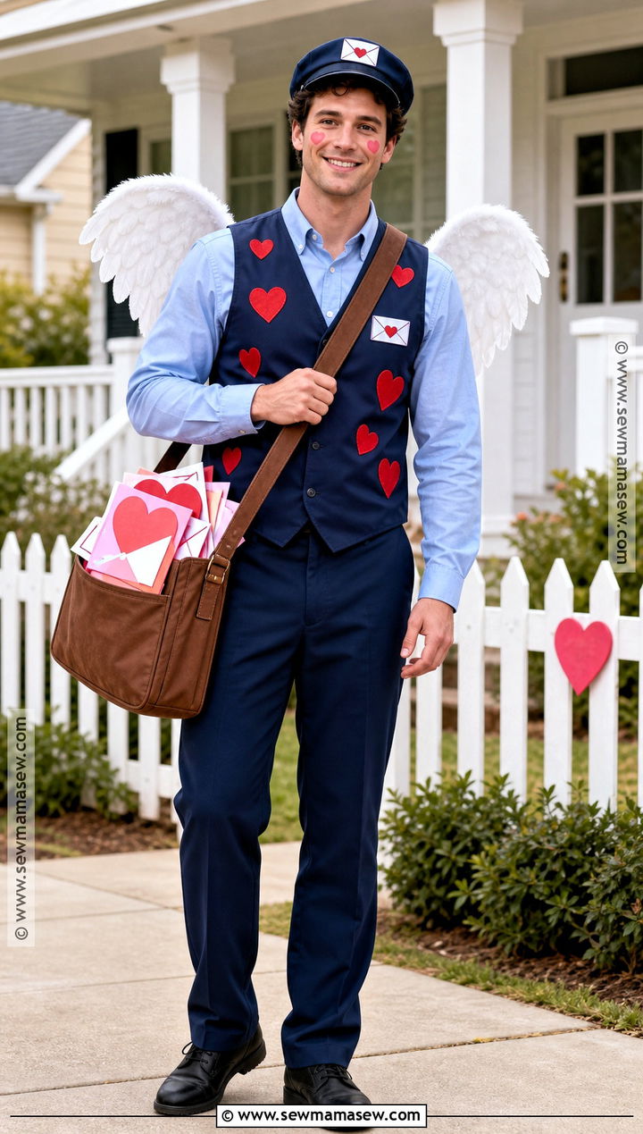 Valentine Mailman Cupid Costume - 30 Cupid Costume Ideas for Men