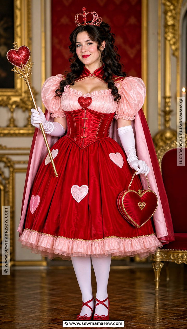 Valentine Queen Red Corset Costume - 35 Red Corset Costume Ideas