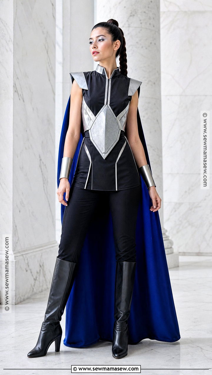 Valkyrie Costume With Blue Cape - 35 Super Hero Costumes for Women