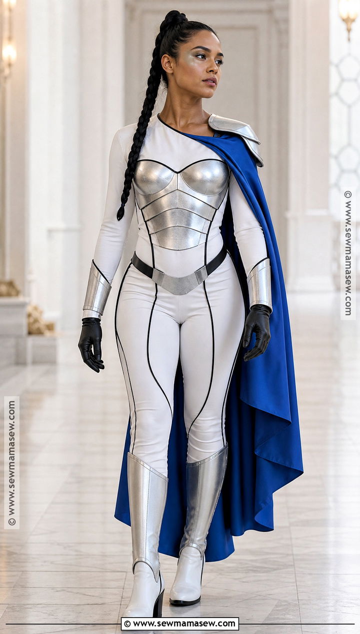 Valkyrie Costume With White And Silver Armor - 30 avengers costumes