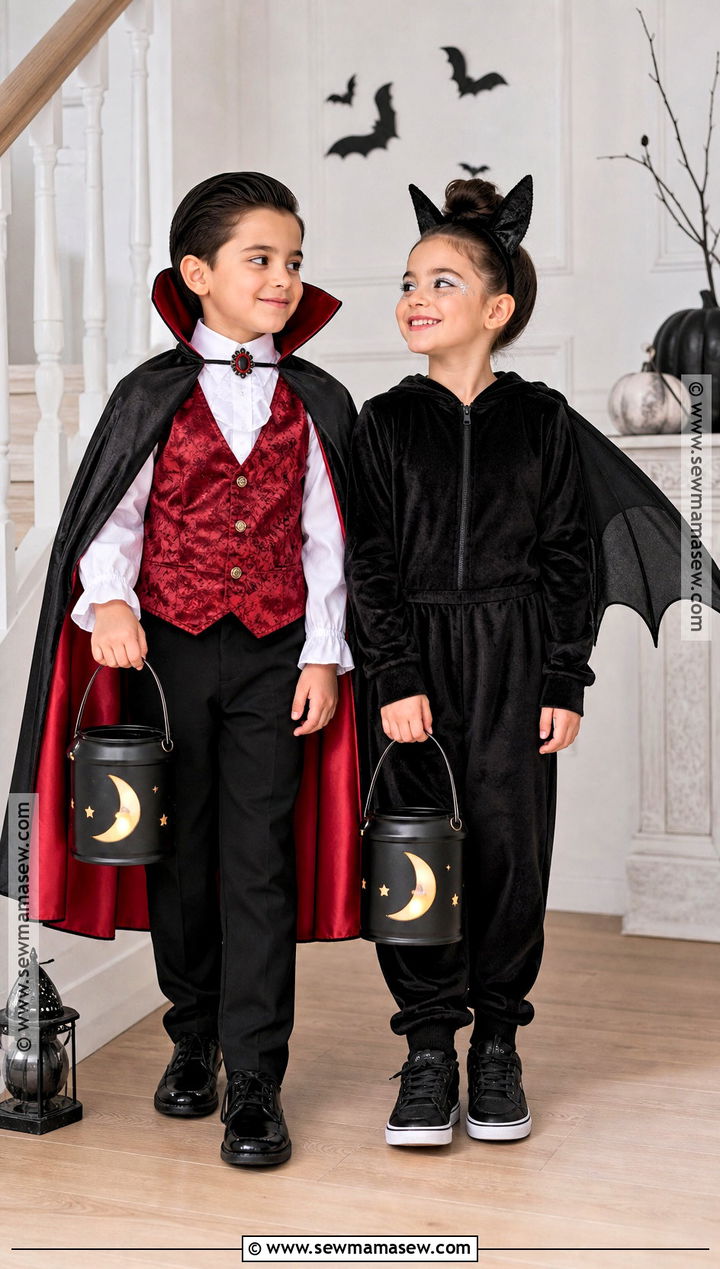 Vampire And Bat Costume - 30 brother sister halloween costumes for kids