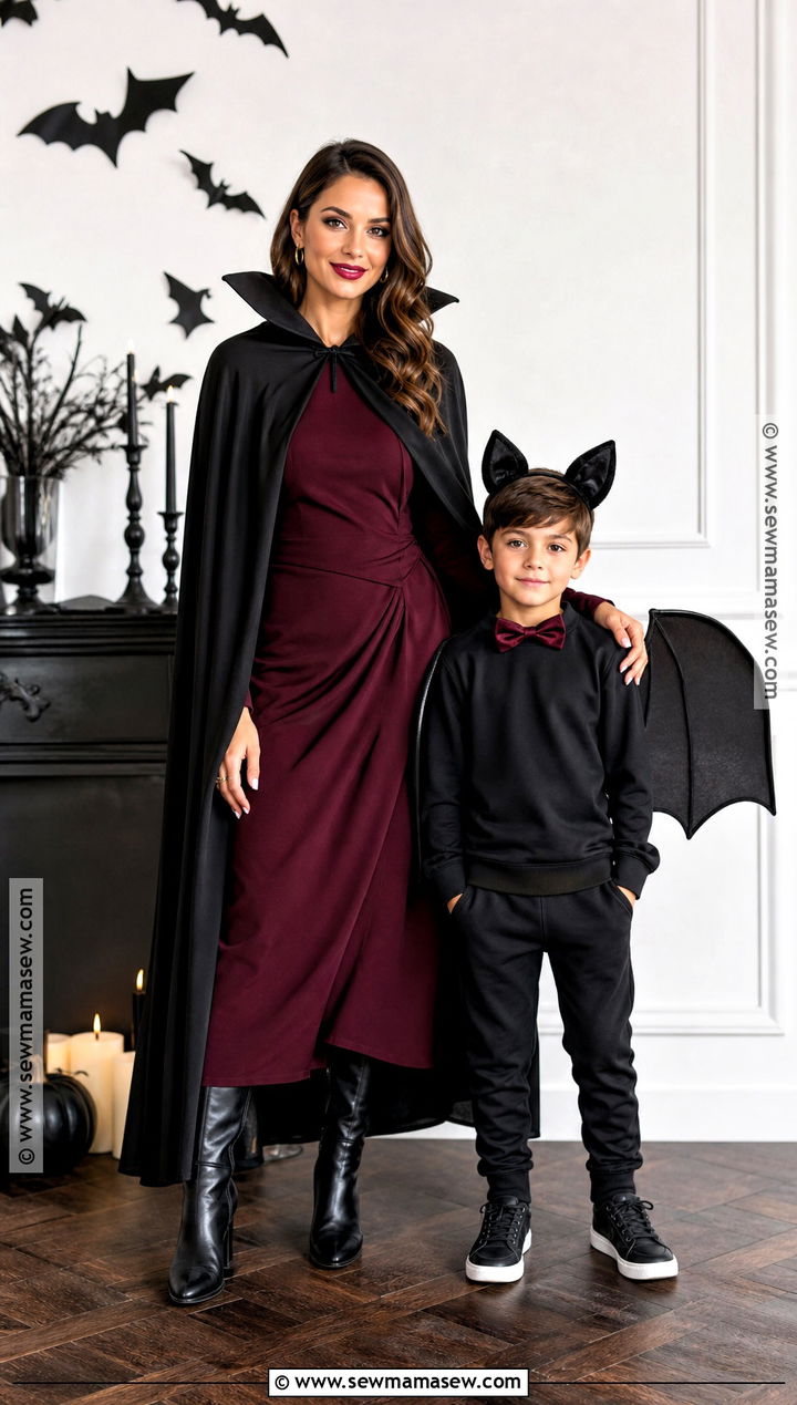 Vampire And Bat Costume - 30 mom and son costume ideas