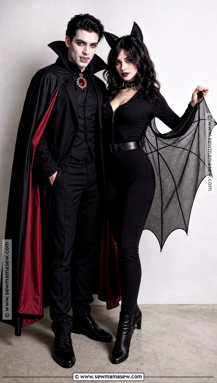 Vampire And Bat Couple Costume - 35 vampire costume ideas for couples