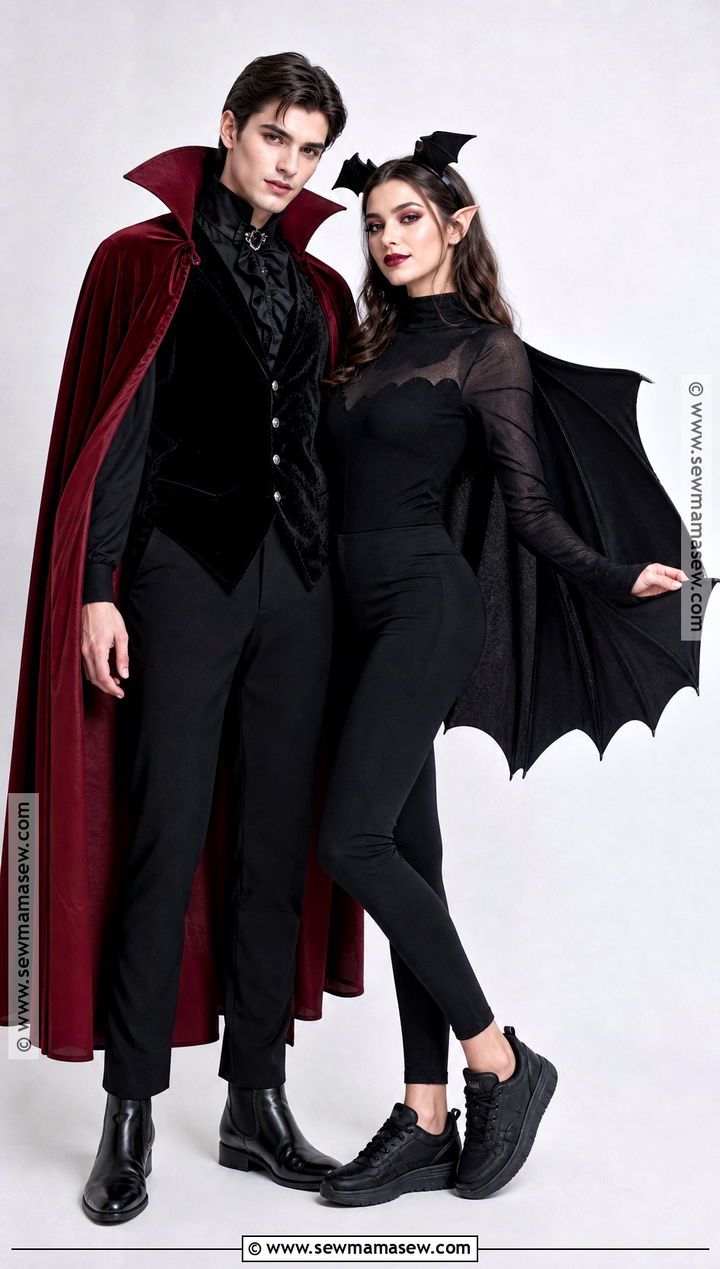 Vampire And Bat Duo Costume - 35 unique duo halloween costumes