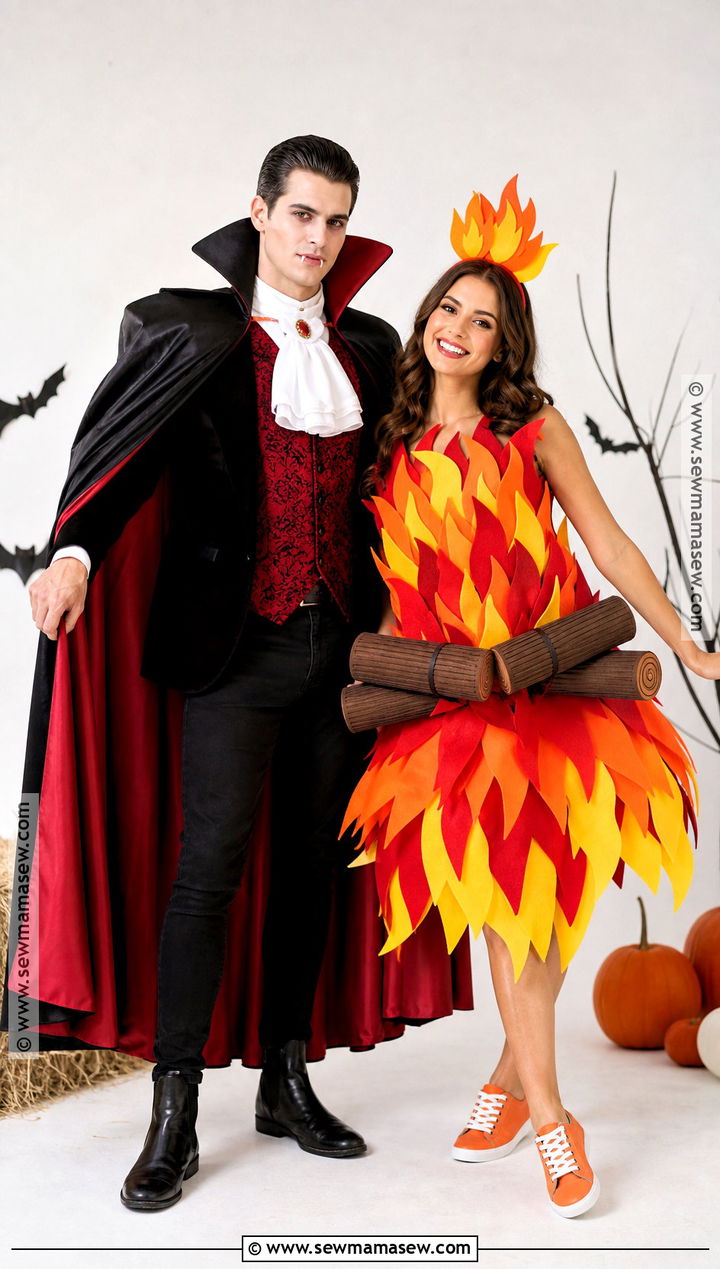 Vampire And Campfire Costume - 50 rhyme without reason costume ideas