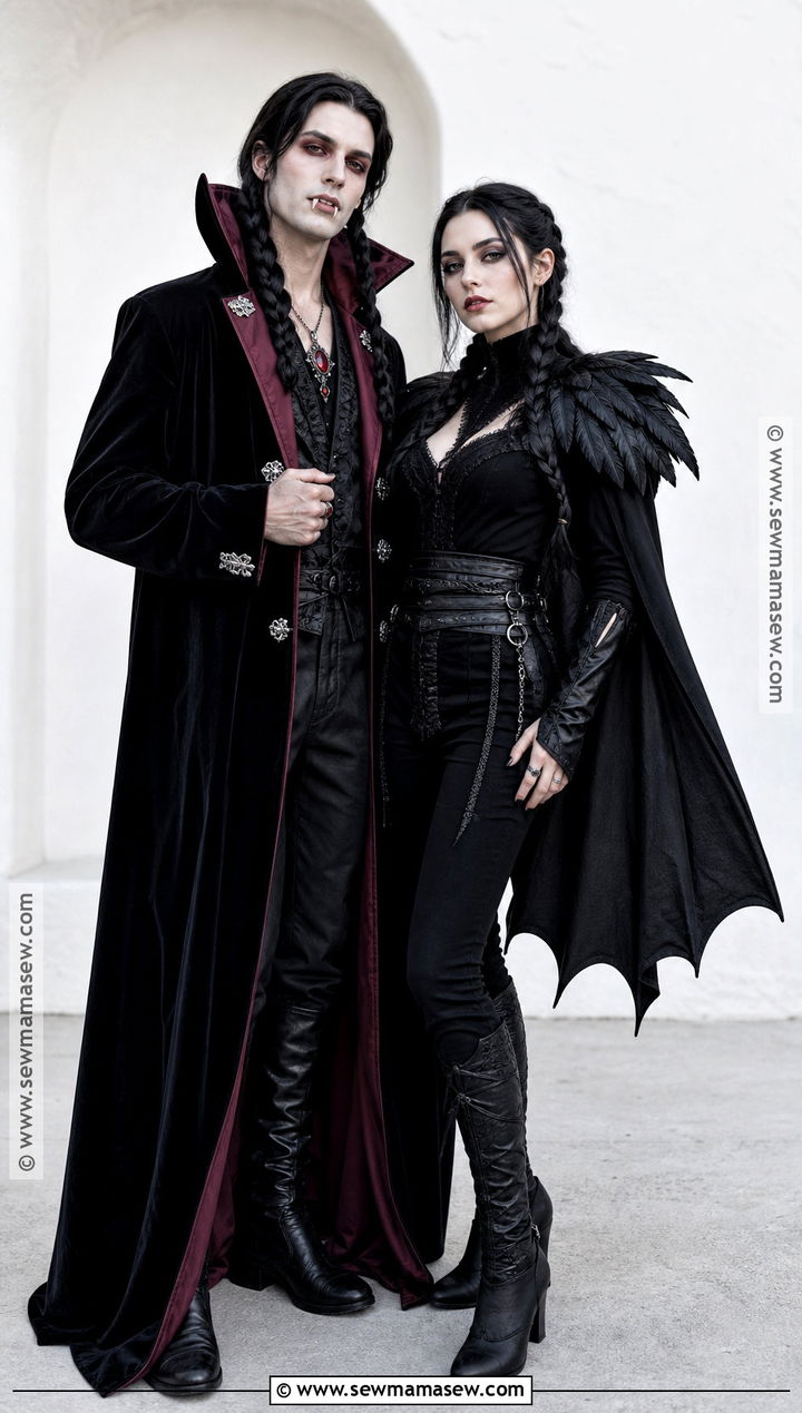 Vampire And Raven Couple Costume - 35 vampire costume ideas for couples