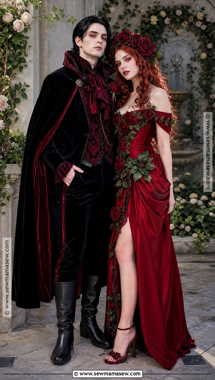 Vampire And Rose Couple Costume - 35 vampire costume ideas for couples