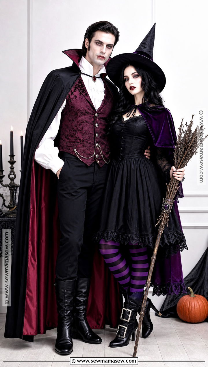 Vampire And Witch Couple Costume - 45 duo halloween costumes for couples
