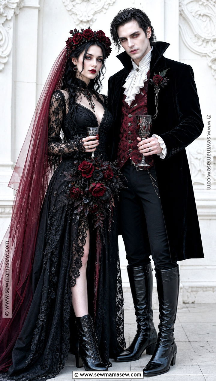 Vampire Bride And Groom Costume - 30 bride and groom halloween costumes