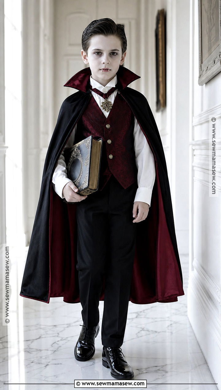 Vampire Costume With Black Cape - 40 boys halloween costumes