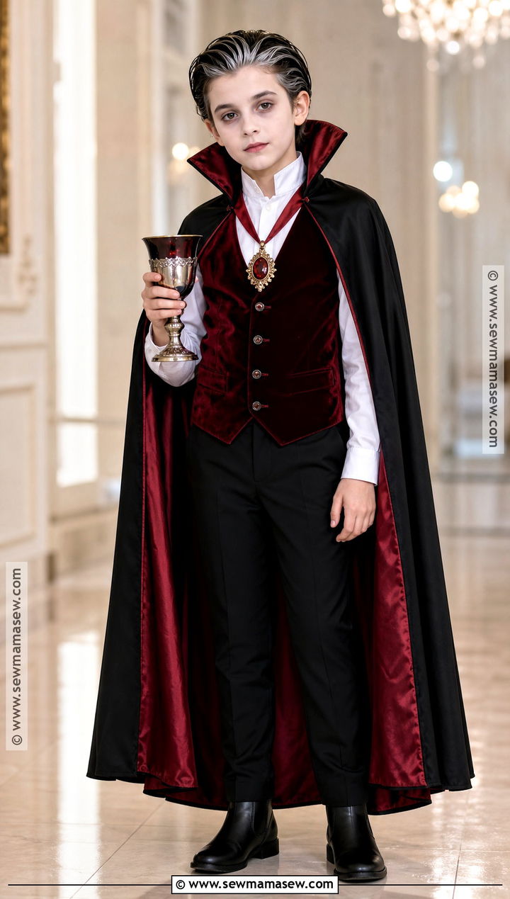 Vampire Costume With Red Cape - 30 best fancy dress costumes for kids