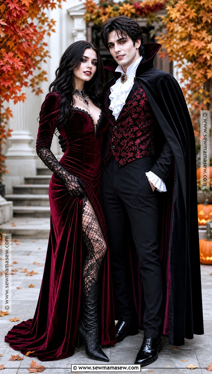 Vampire Count And Countess Costume - 50 couples halloween costume ideas