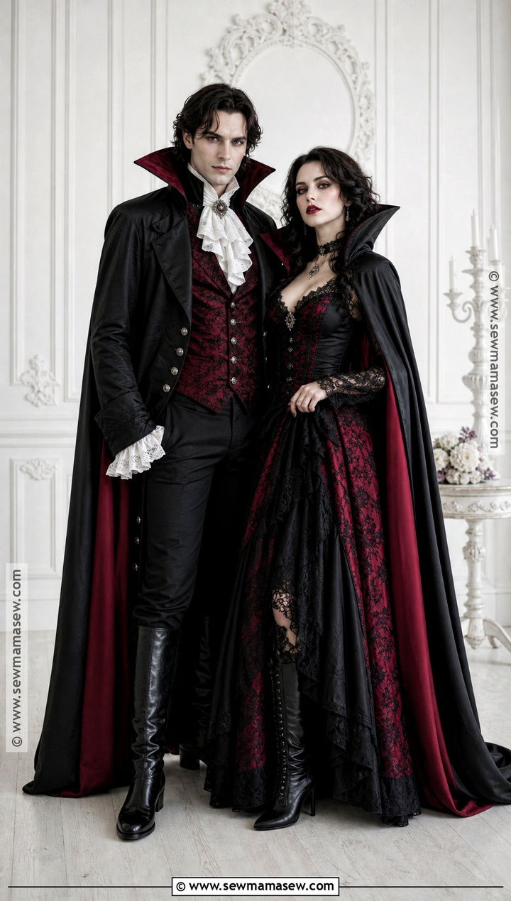 Vampire Count And Countess Couple Costume - 50 couple halloween costumes