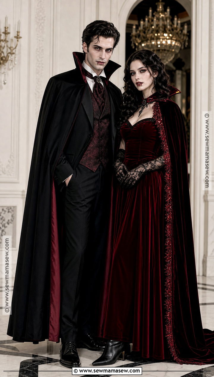 Vampire Count And Countess Couple Costume - 40 couple costume ideas