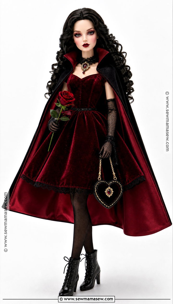 Vampire Doll Costume - 40 doll halloween costume ideas
