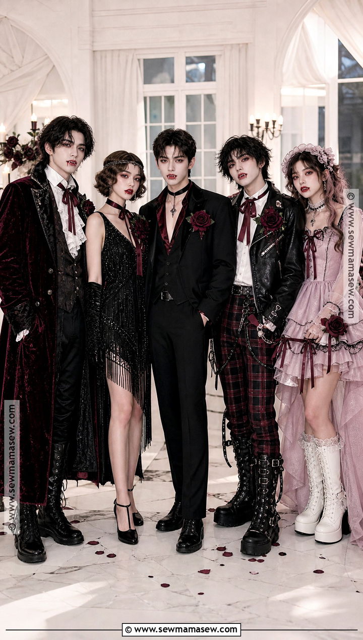 Vampire Friends Group Costume - 30 vampire costume outfit ideas